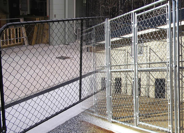Black Vinyl Coated or Hot Dipped Galvanized Iron Security Fencing Gate Panels
