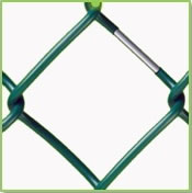 Green PVC Coated Diamond Mesh