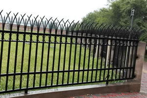 Black Munich Style Fence