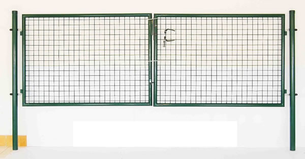 Green Coated Welded Wire Mesh Gate for Garden Fence